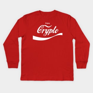 Enjoy Crypto Kids Long Sleeve T-Shirt